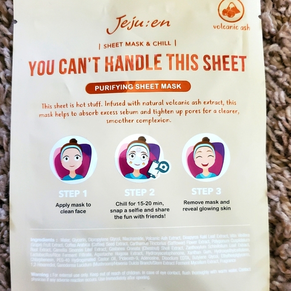 Jeju:en Face Masks, This sheet is bananas & You can't handle this sheet, Qty:2 - Picture 6 of 6